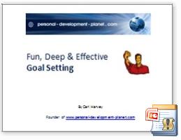 goal setting powerpoint, goal setting workbook